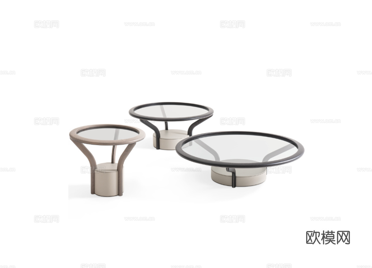 GIORGETTI 意式组合茶几3d模型下载（渲染图1）