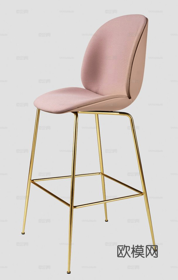GUBI 吧椅3d模型下载（渲染图5）