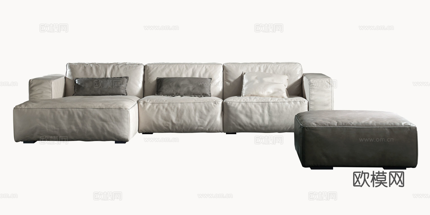 GAMMA 转角沙发3d模型下载（渲染图2）