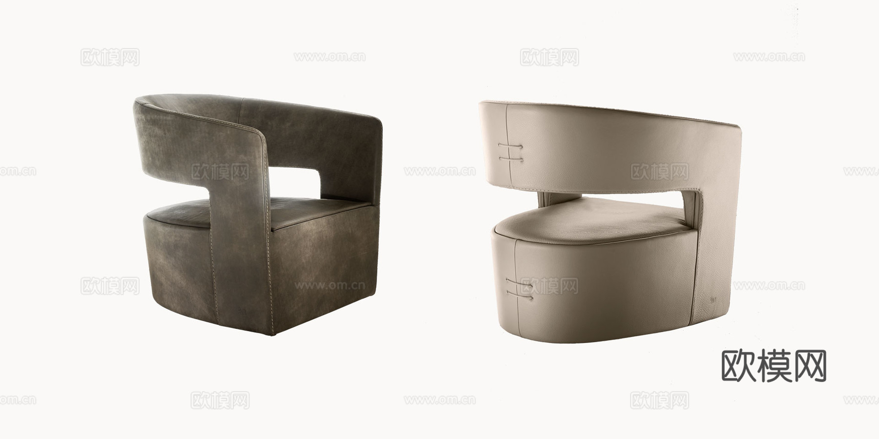 GAMMA 休闲椅3d模型下载（渲染图3）