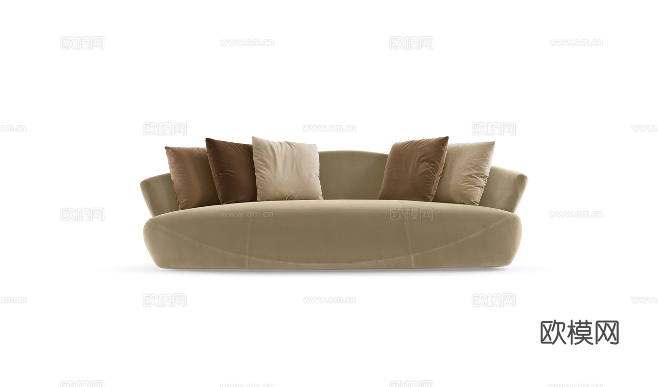 GIORGETTI 意式双人沙发3d模型下载（渲染图1）