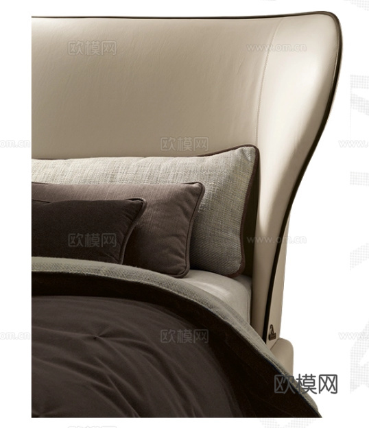 GIORGETTI 意式双人床3d模型下载（渲染图2）