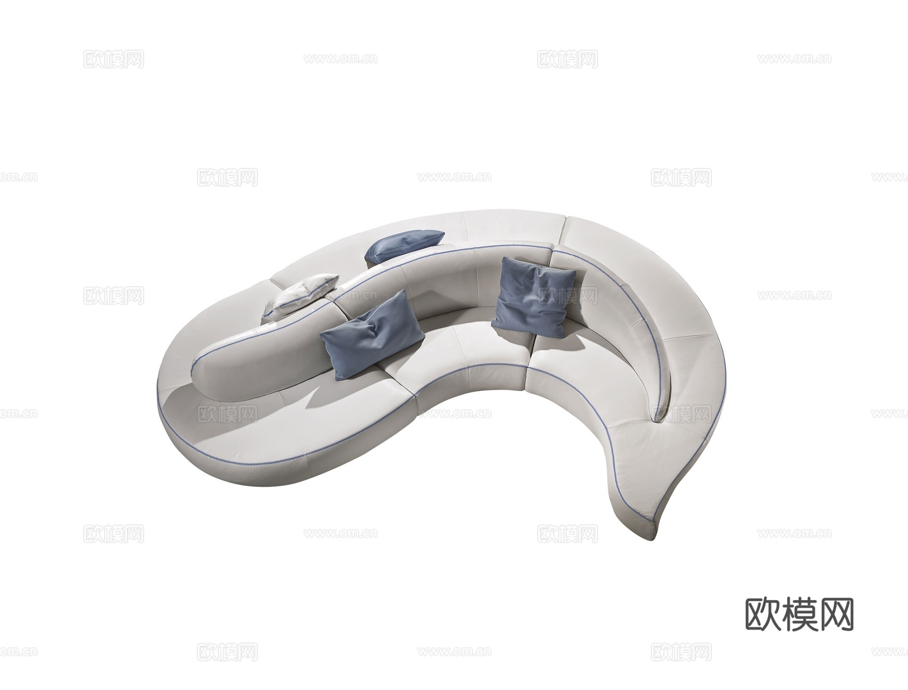GAMMA 异形沙发3d模型下载（渲染图1）