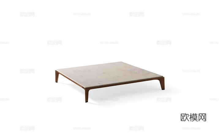 GIORGETTI 意式方茶几3d模型下载（渲染图1）