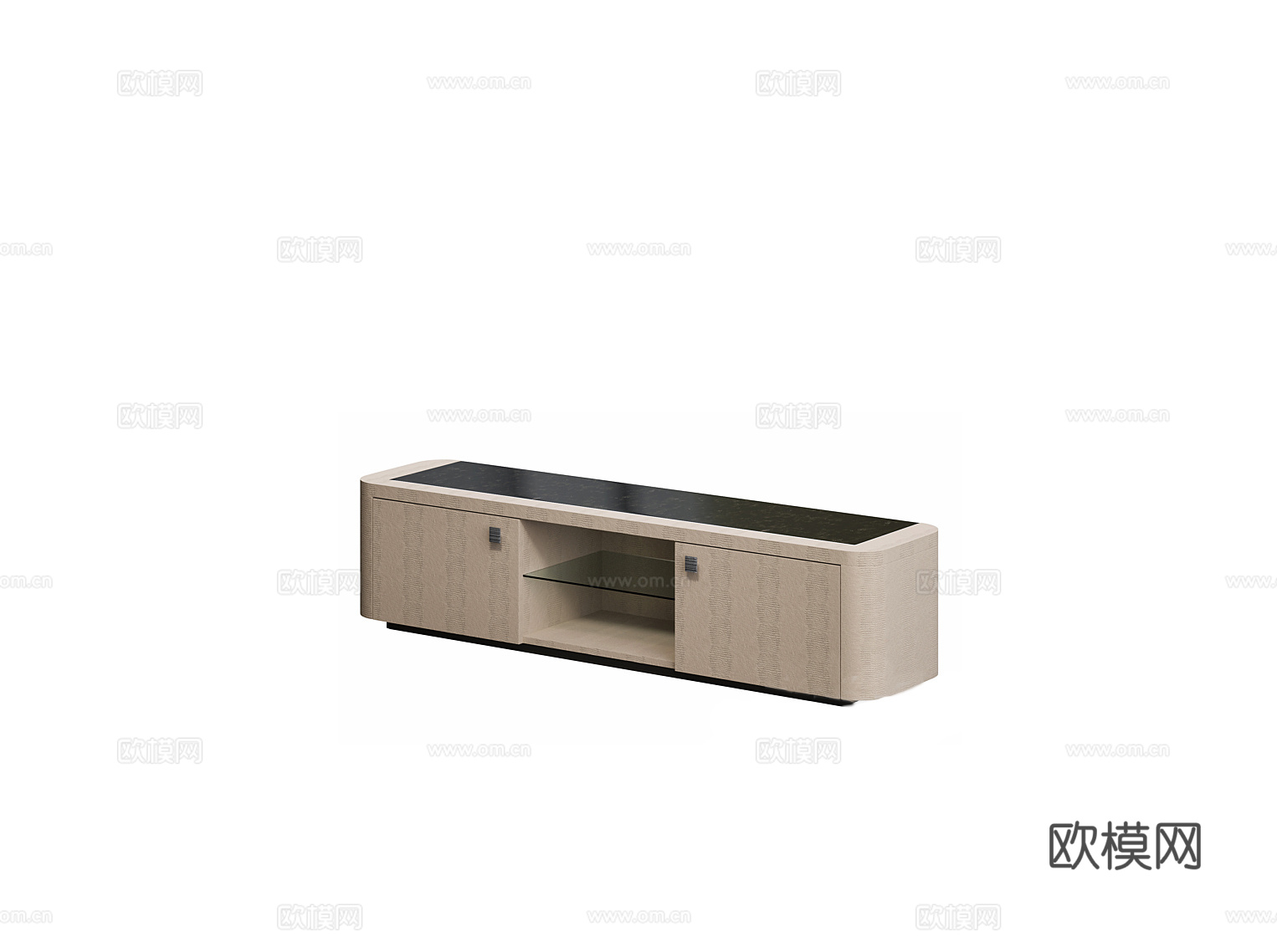 giorgio 意式电视柜3d模型下载（渲染图1）