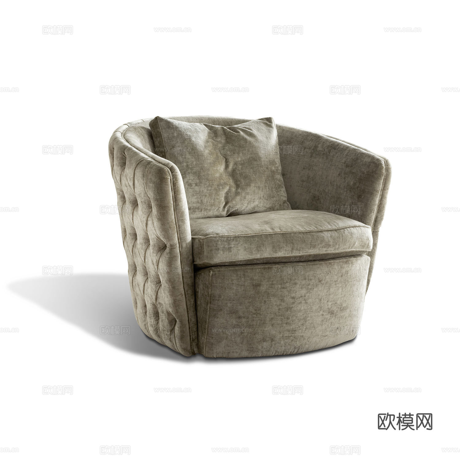 giorgio 意式单人沙发3d模型下载（渲染图1）