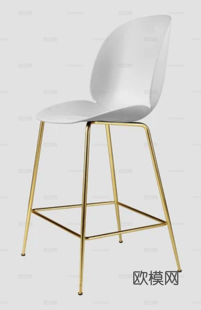 GUBI 吧椅3d模型下载（渲染图7）