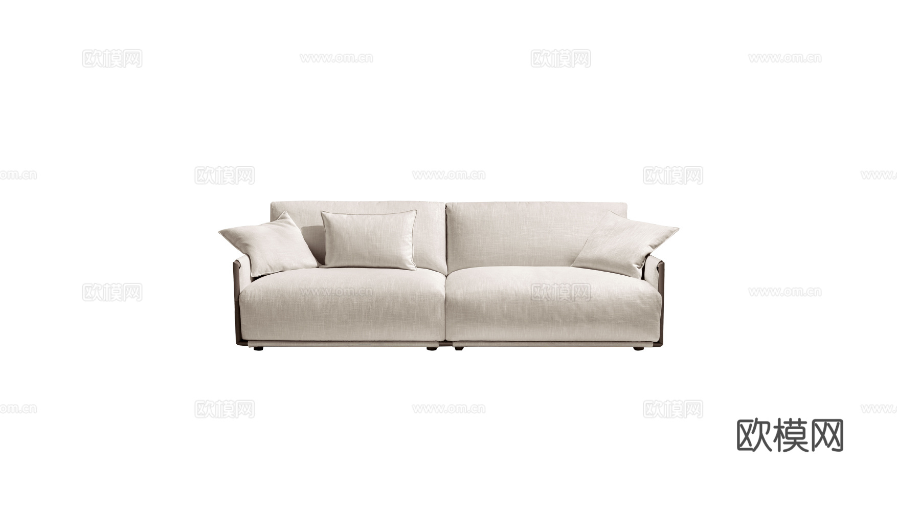 GIORGETTI 意式双人沙发3d模型下载（渲染图1）