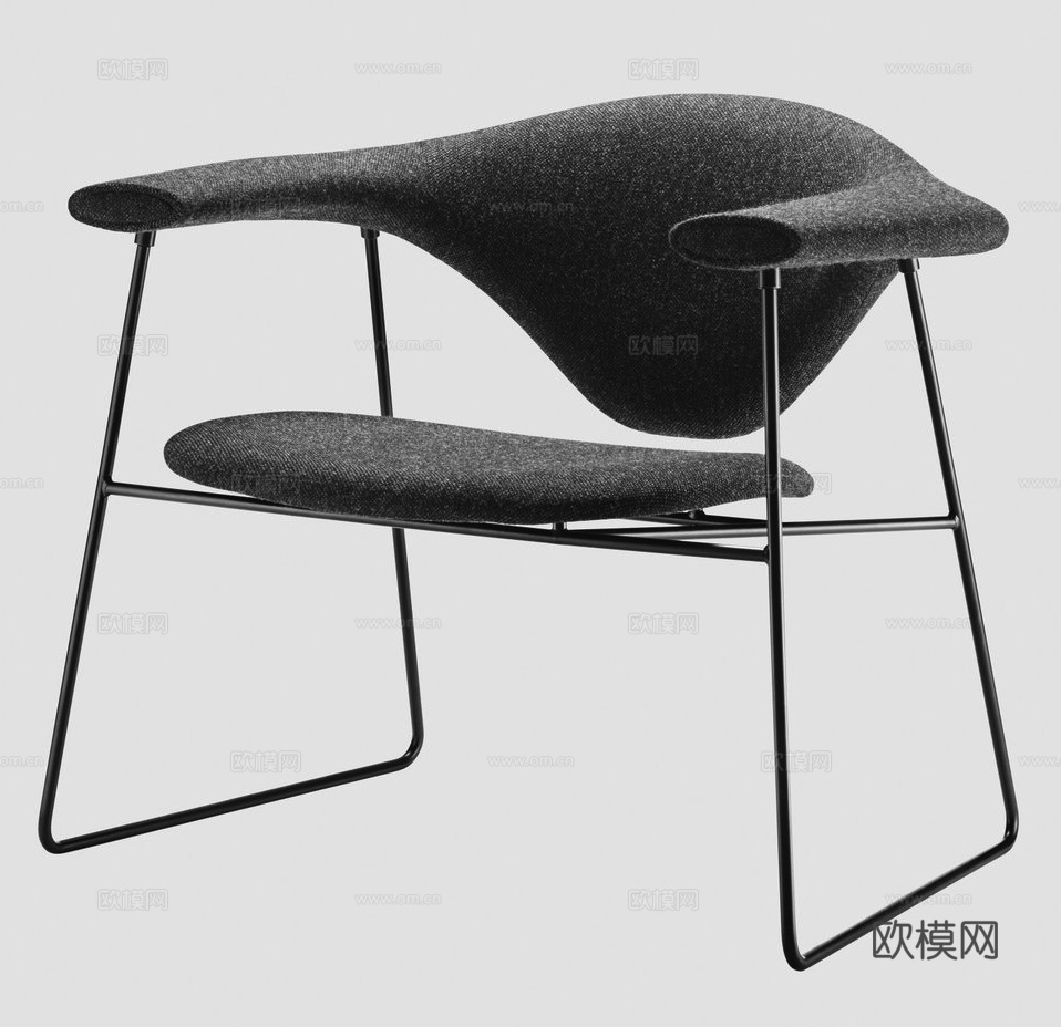 GUBI 休闲椅3d模型下载（渲染图8）