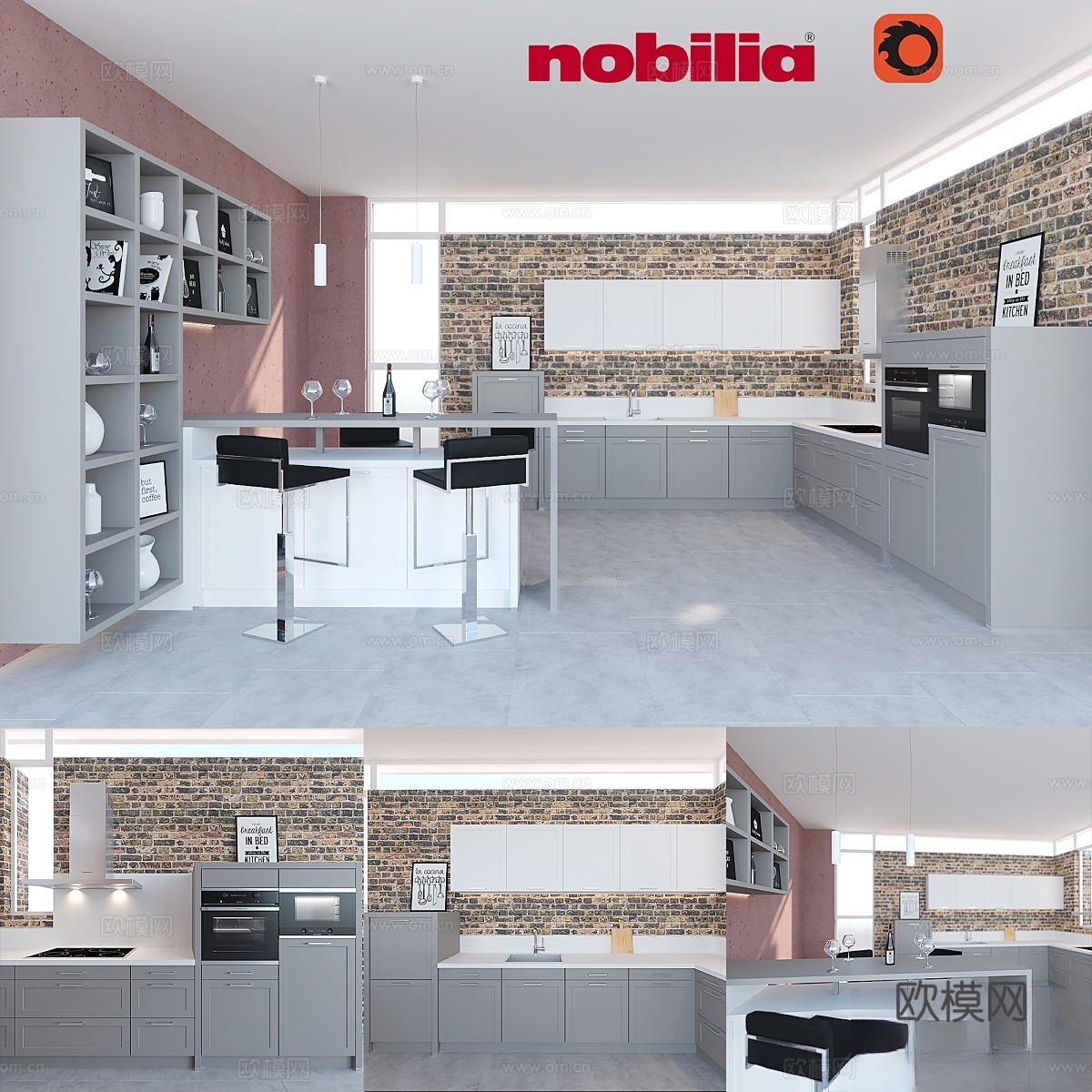 Nobilia Credo 765 带设备和配件3d模型