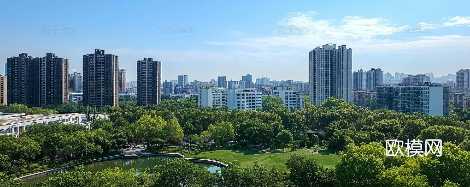 现代城市外景白天城市外景都市外景