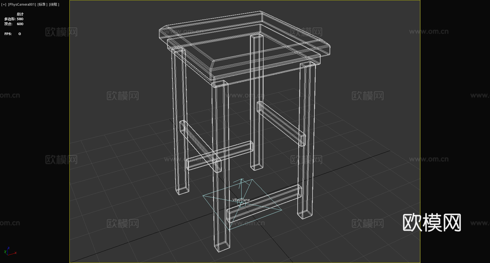 凳子 木凳 高凳 方凳3d模型