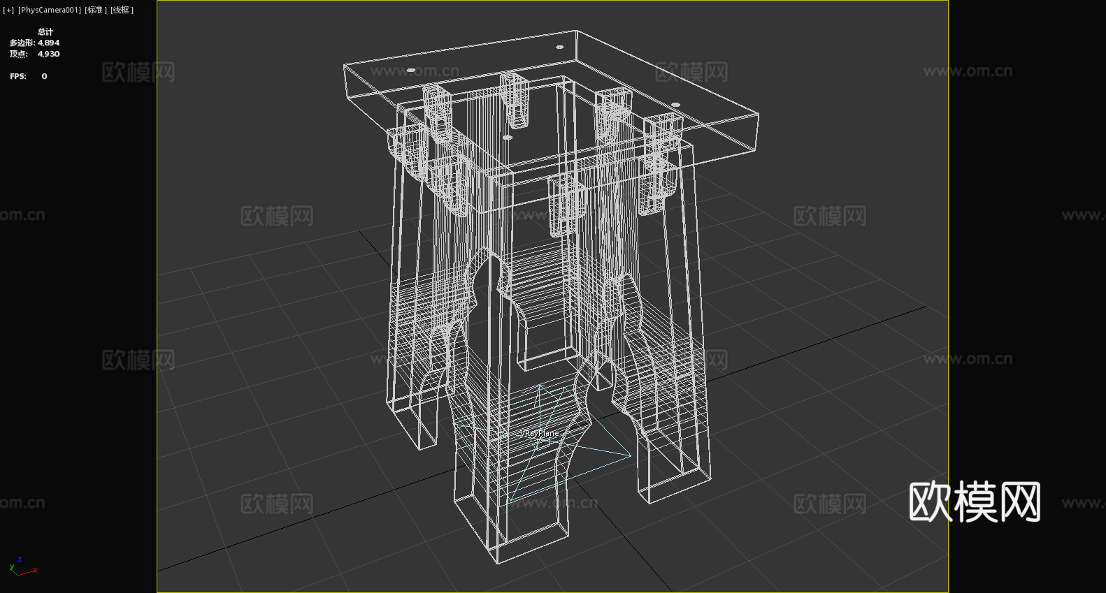 凳子 木凳 坐凳 方凳3d模型