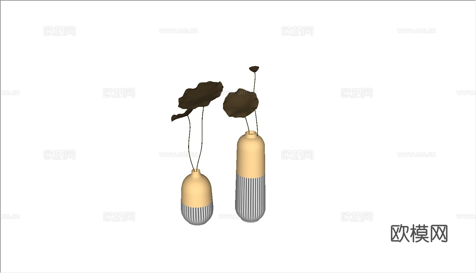 现代花瓶su模型