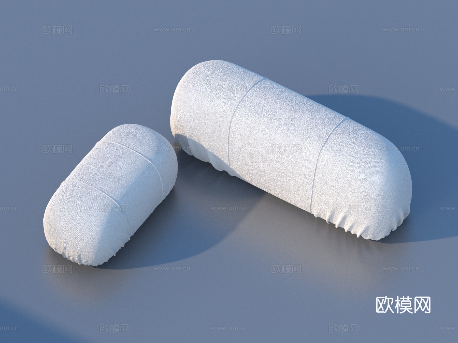 软包 抱枕 沙发凳 靠垫3d模型