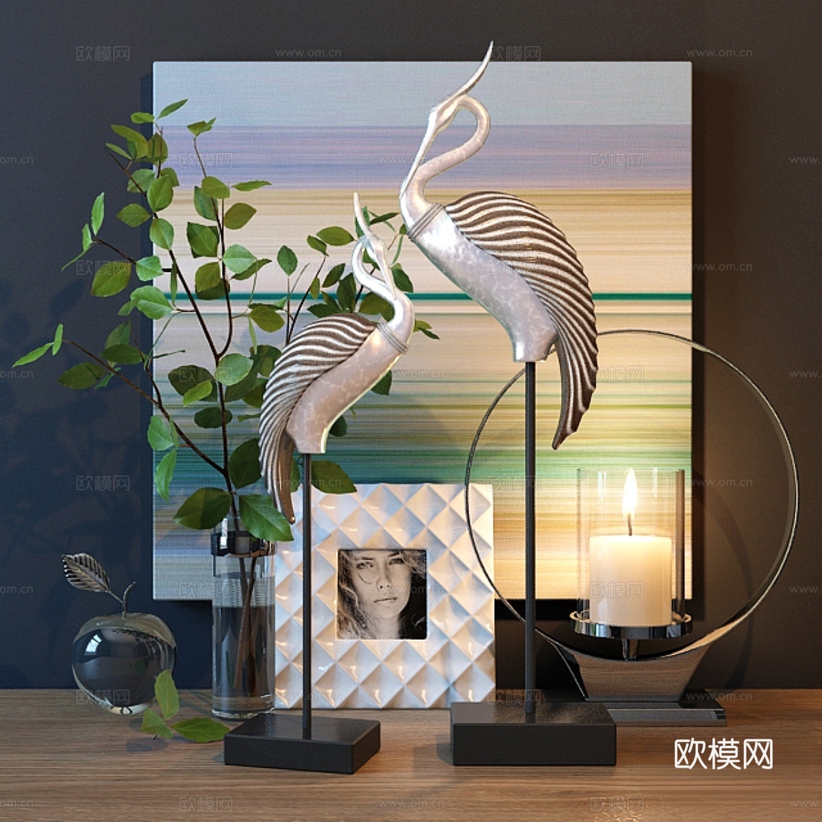 装饰鸟类套装3d模型