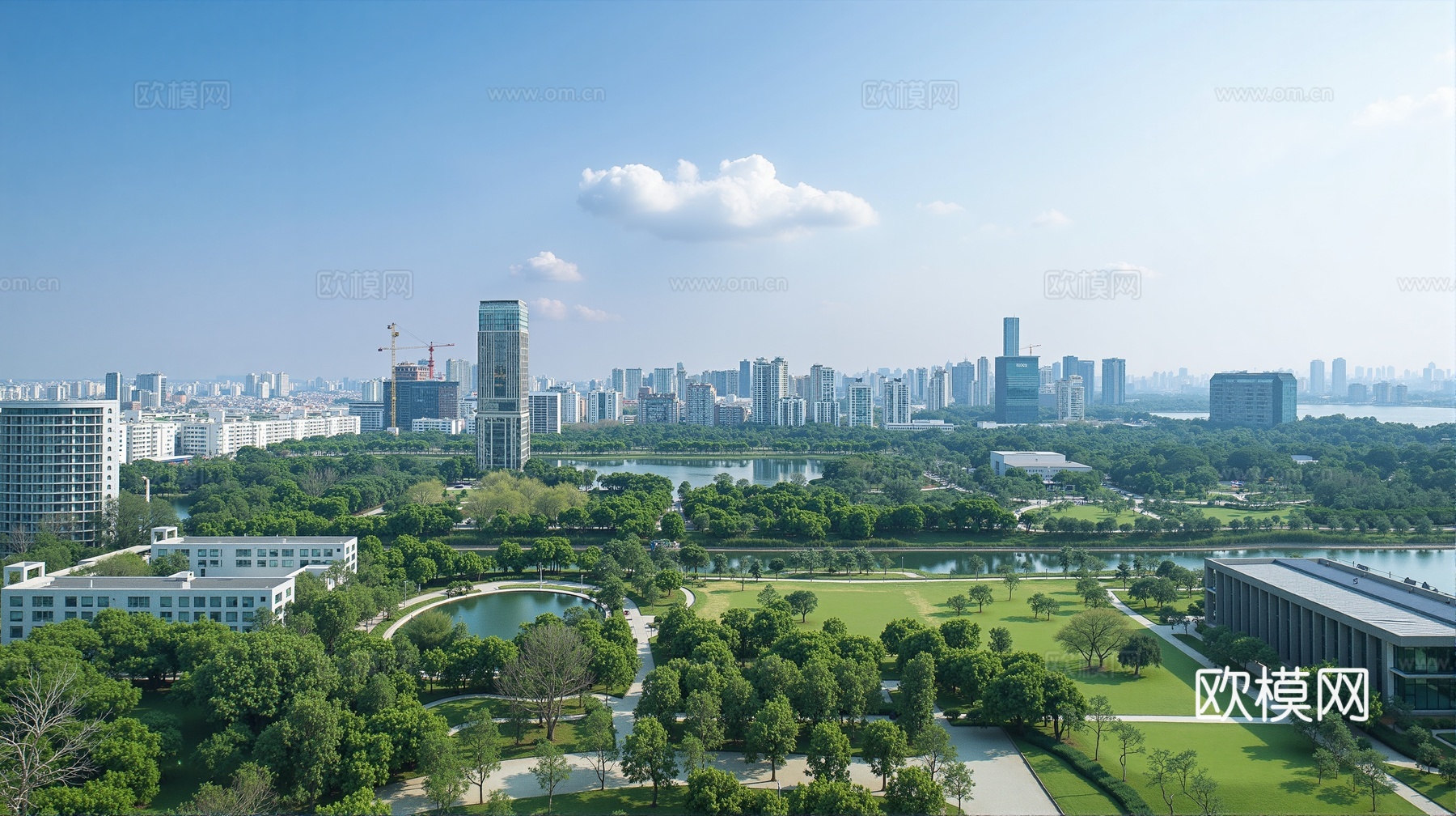 现代城市外景白天城市外景都市外景