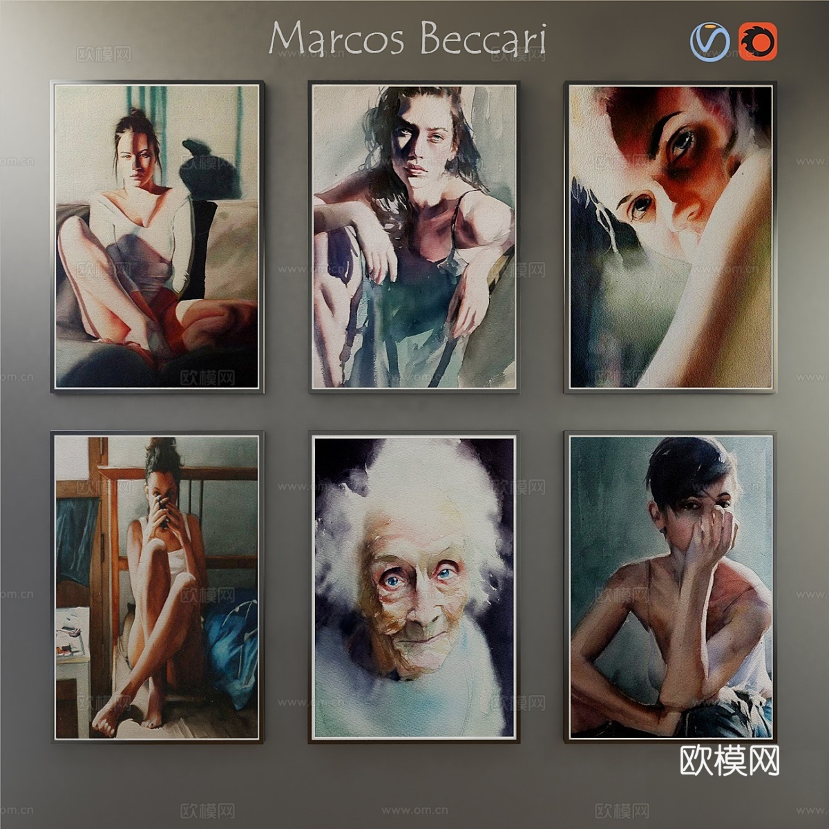 Marcos Beccari 的绘画作品3d模型