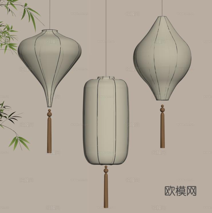 灯笼su模型