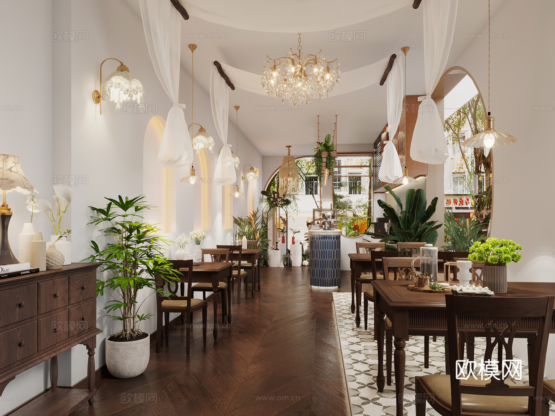 私房菜 自然花园餐厅 私厨3d模型下载