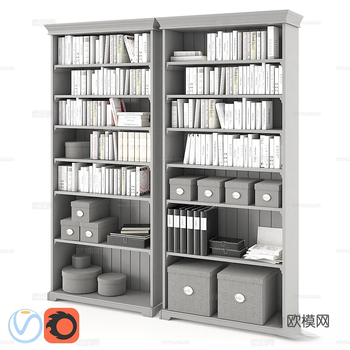 Ikea Liatorp 书柜3d模型