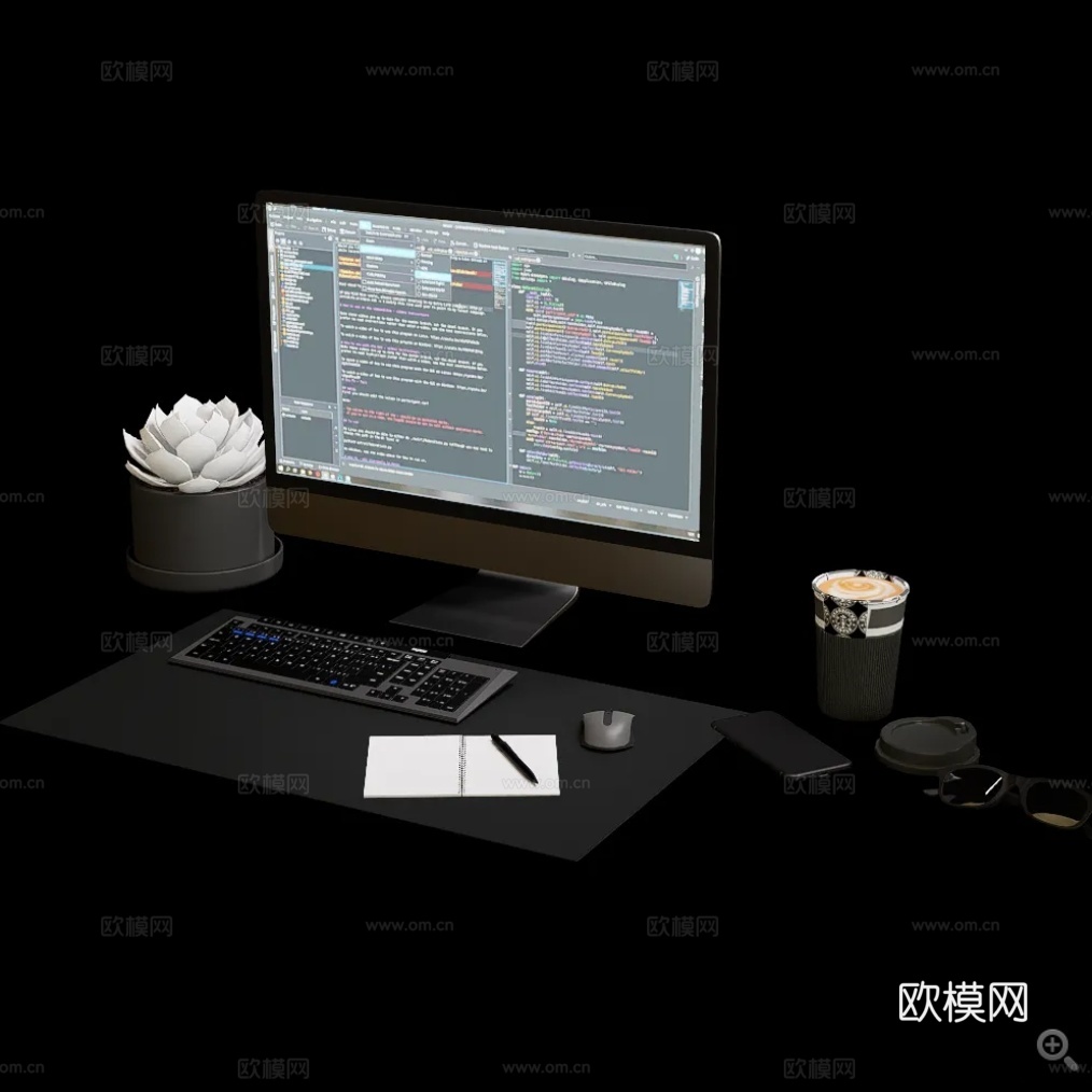 电脑组合su模型