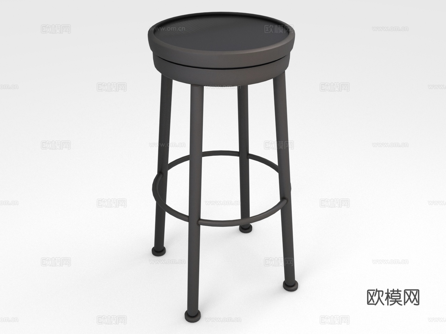 凳子 高凳 吧凳 吧台凳 圆凳3d模型