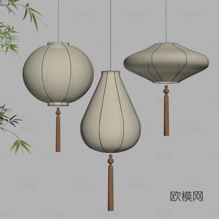 灯笼su模型