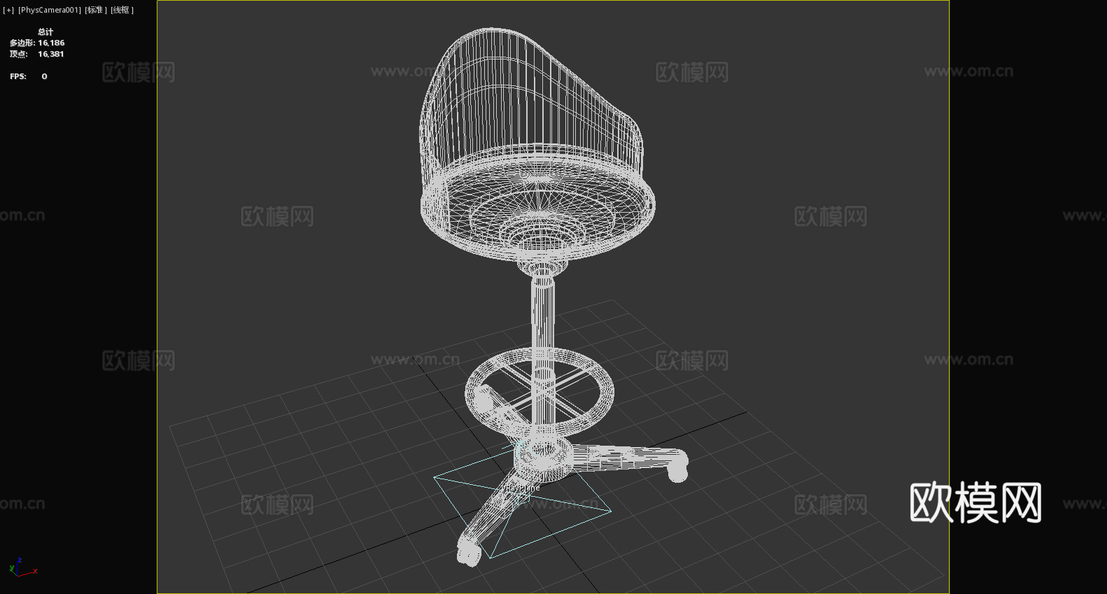 椅子 座椅 吧台椅 高脚椅 升降椅3d模型