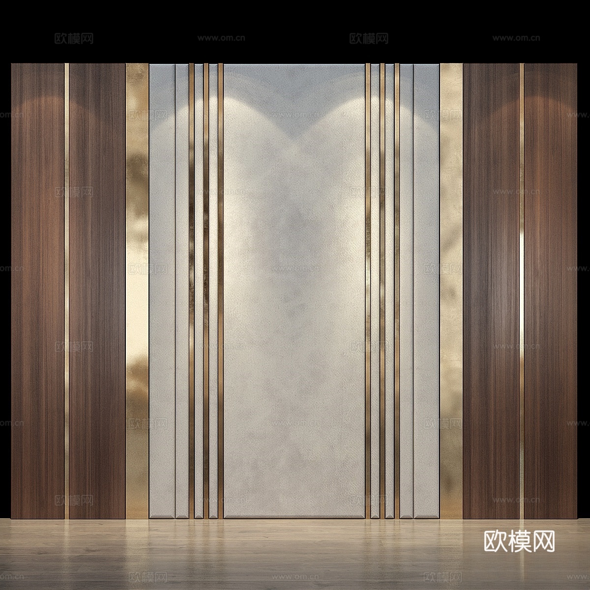 墙面面板 413d模型