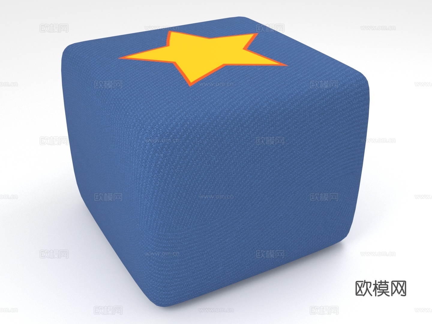 凳子 坐凳 方凳 软凳3d模型