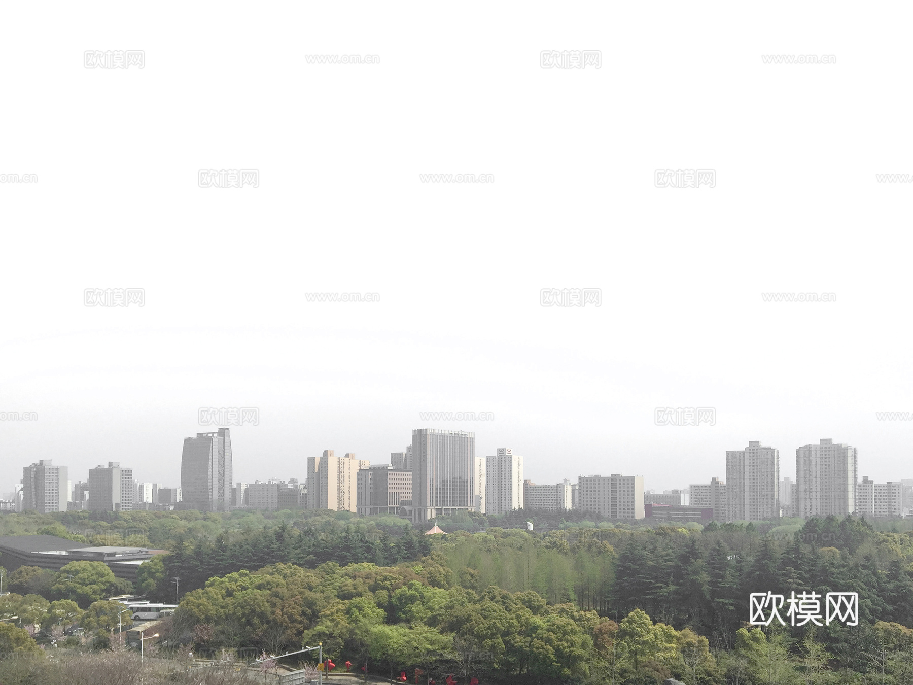 白天城市建筑户外外景贴图