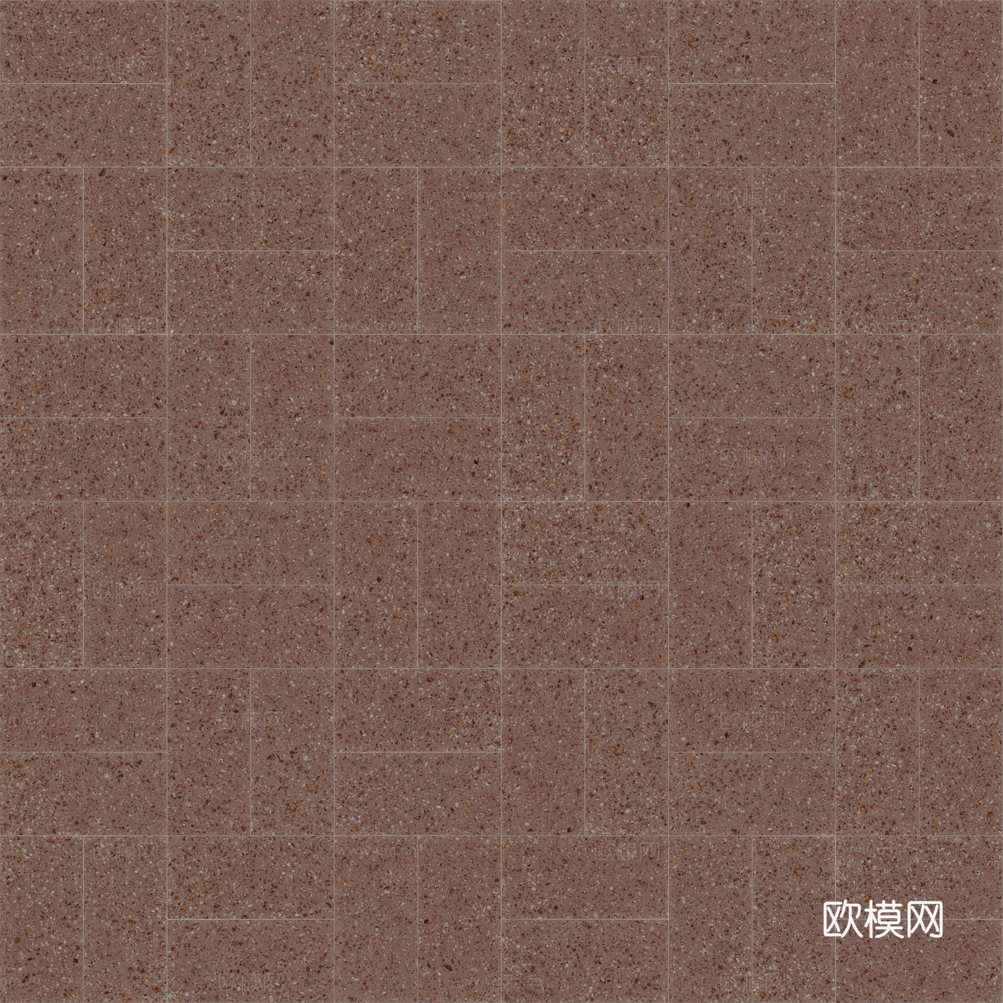 无缝棕色水磨石砖  复古轻奢水磨石