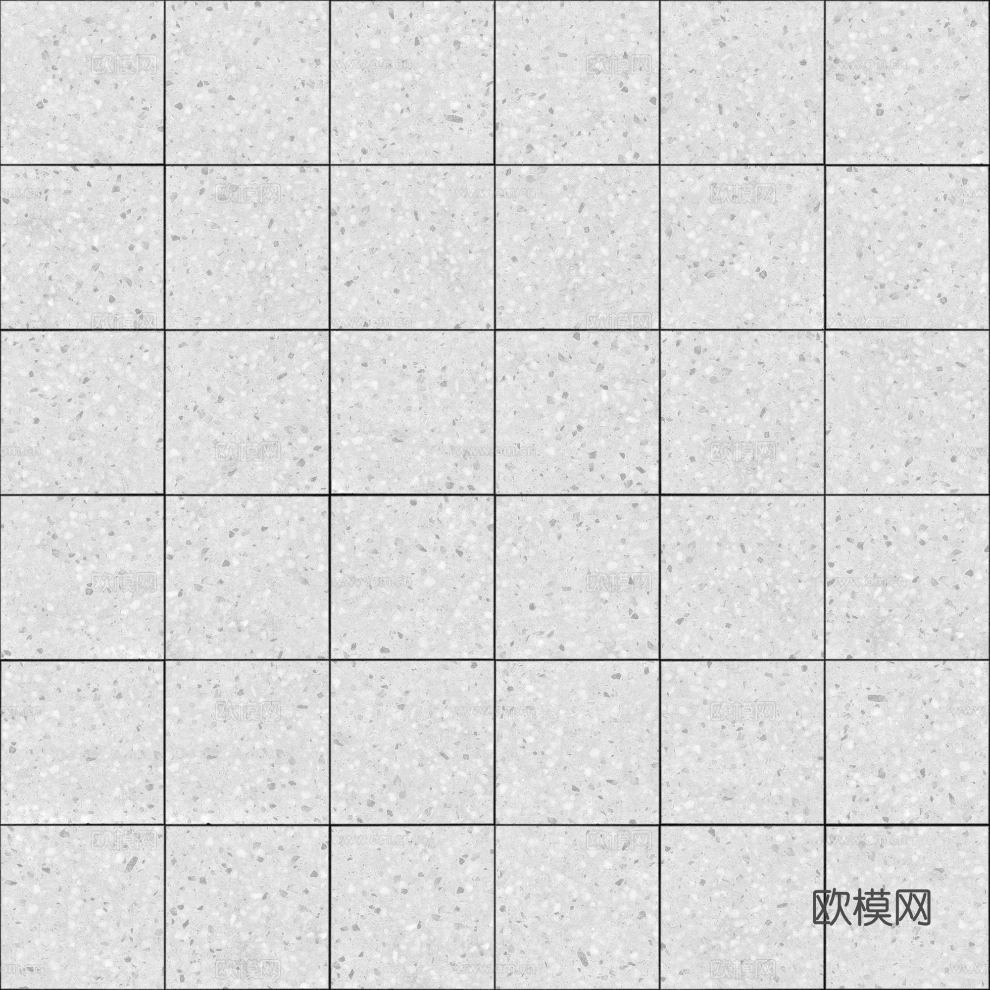 无缝白色水磨石马赛克 白色水磨石