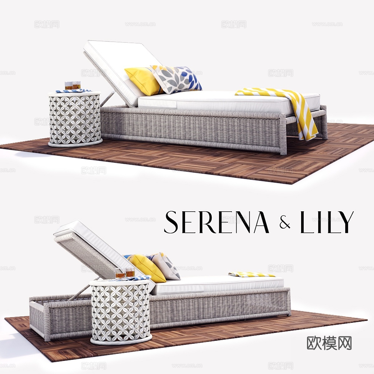 Furn Pacifica 躺椅3d模型下载