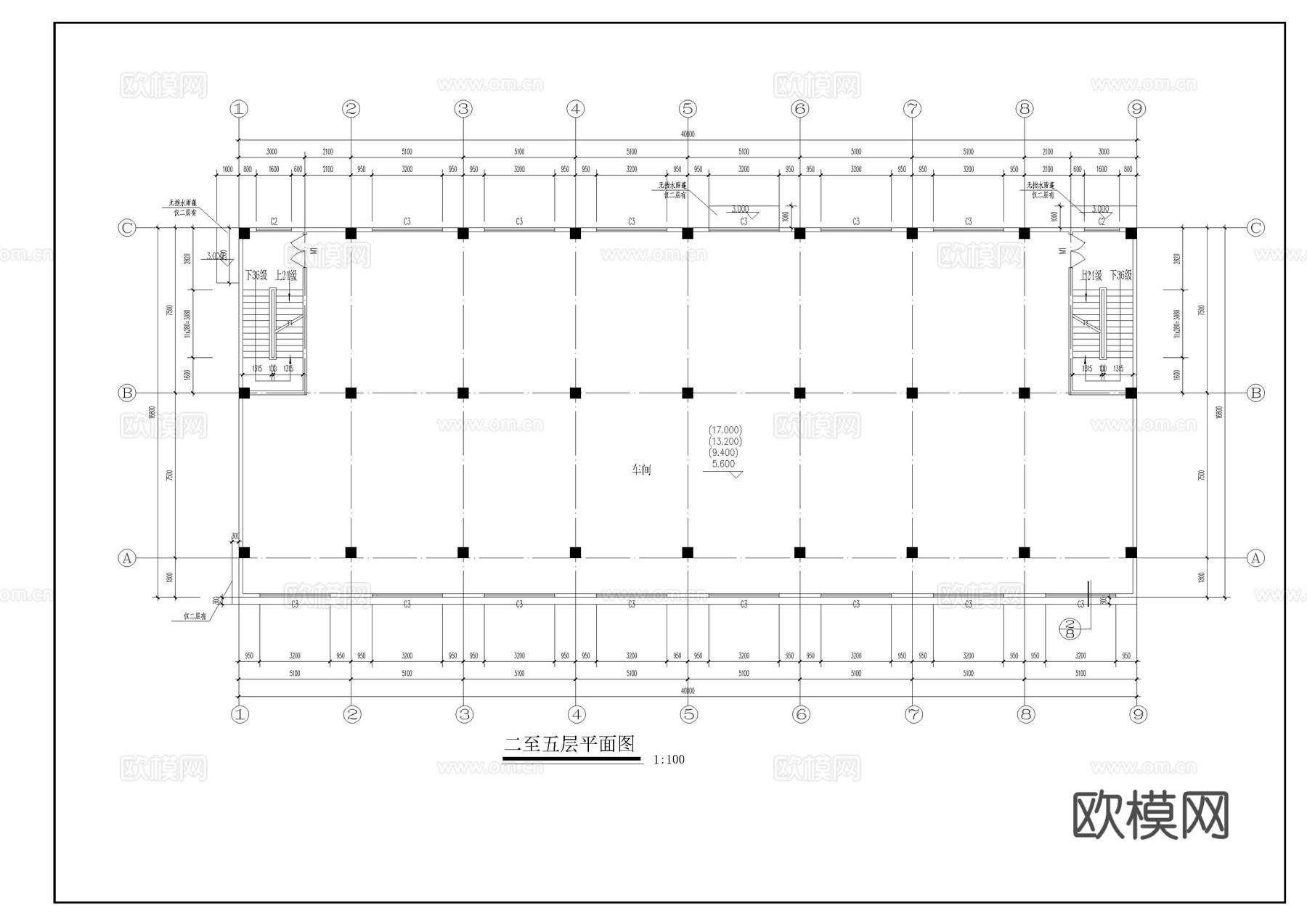 工业厂房建筑图cad施工图
