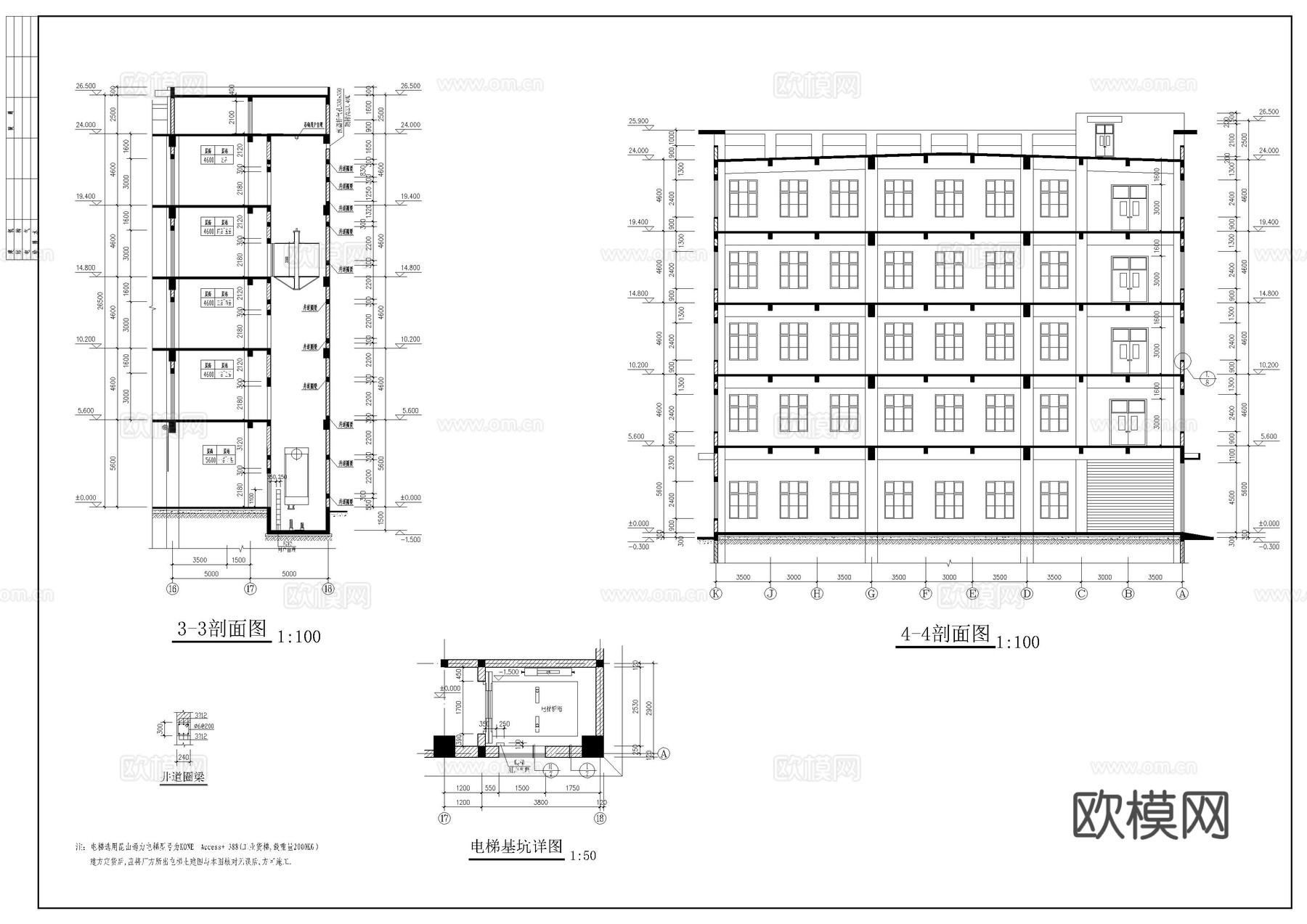 电子厂建筑图cad施工图