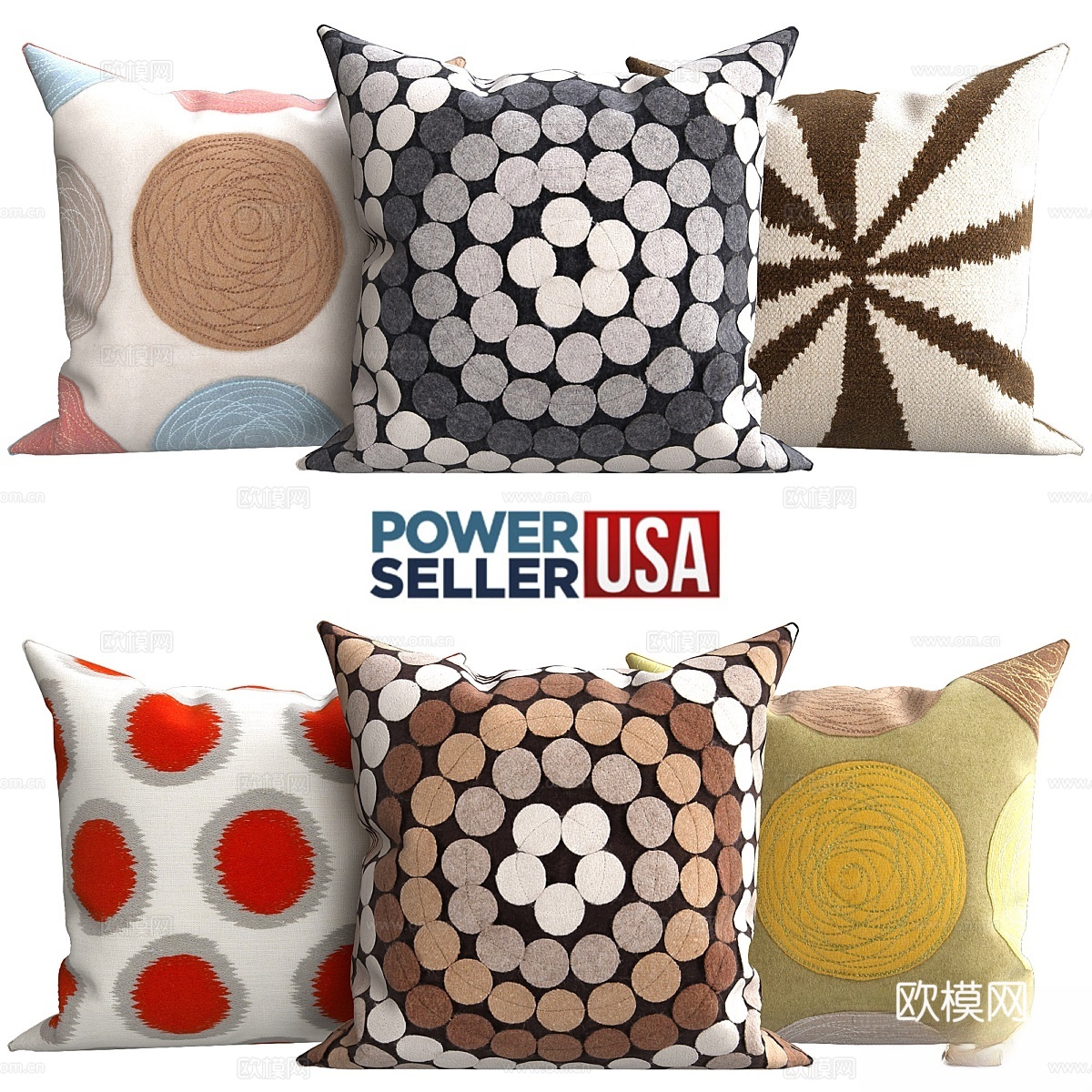 装饰靠枕3d模型下载