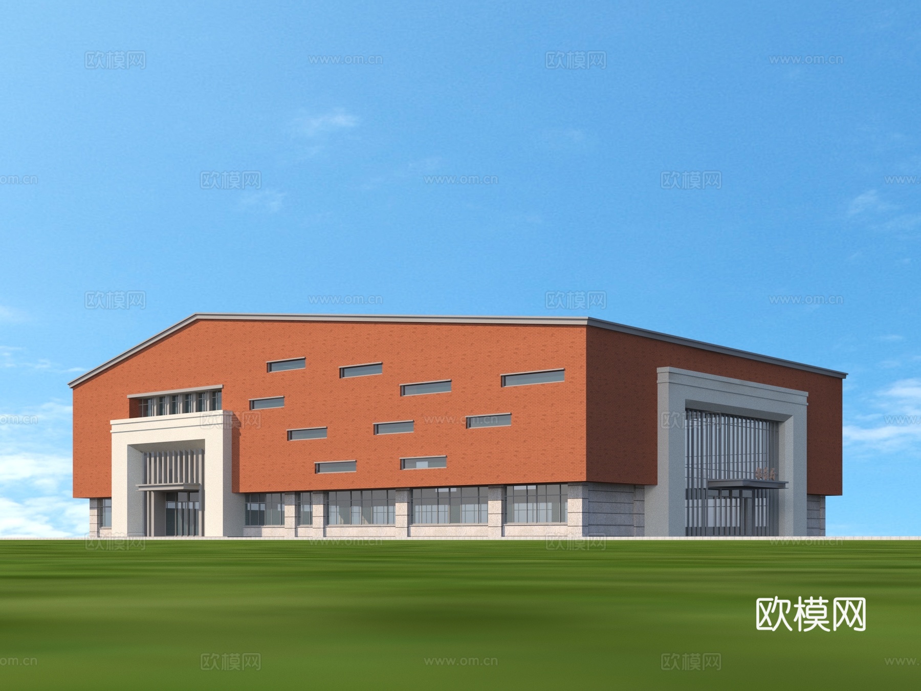 建筑 学校 宿舍 教学楼3d模型