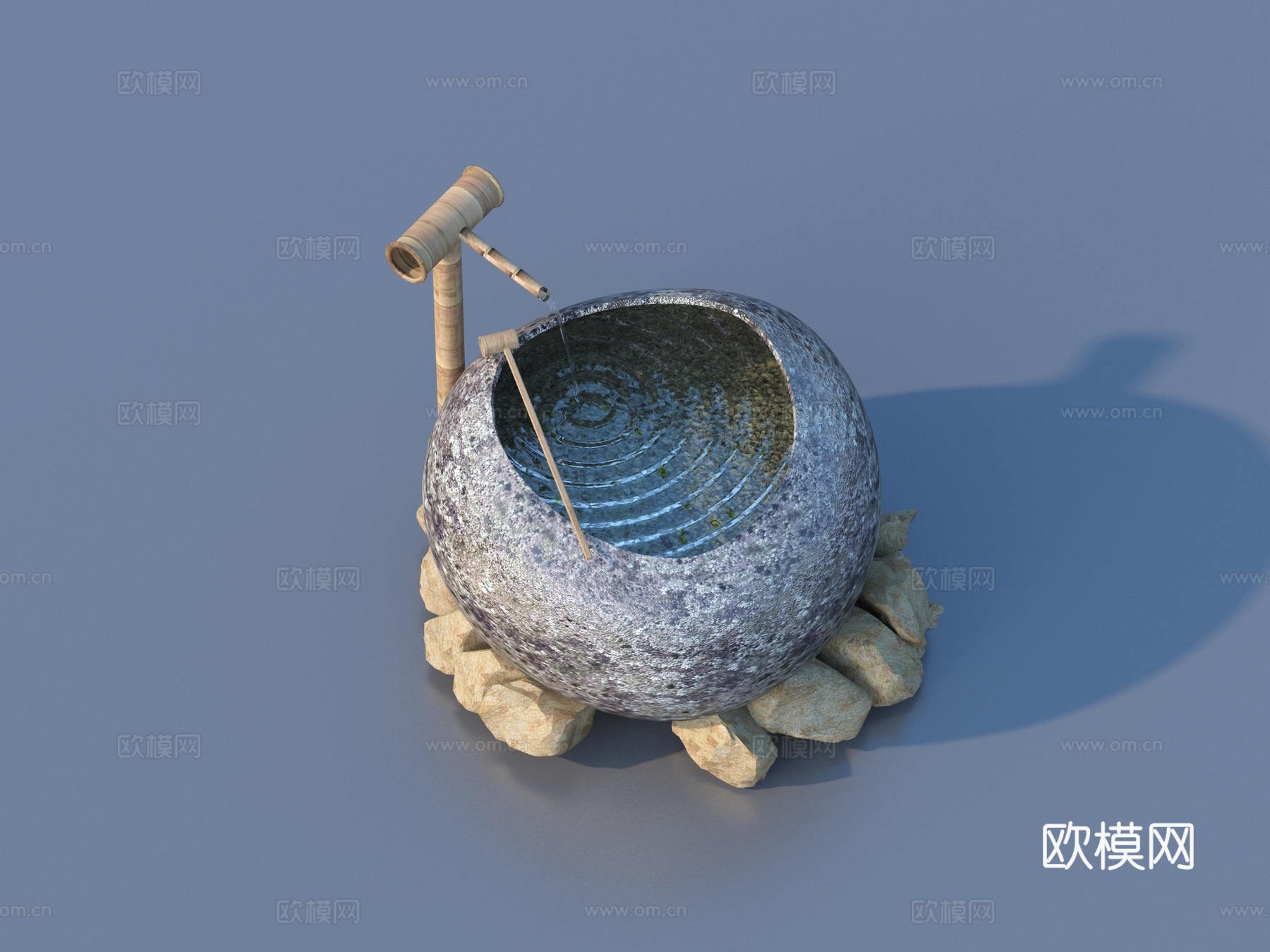 水景 水钵 庭院小品3d模型