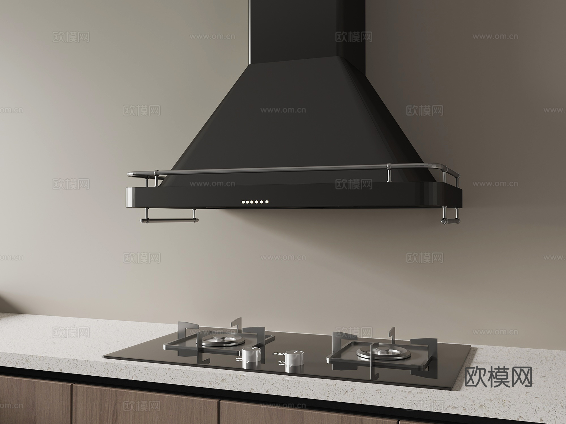 厨房用品 灶台3d模型