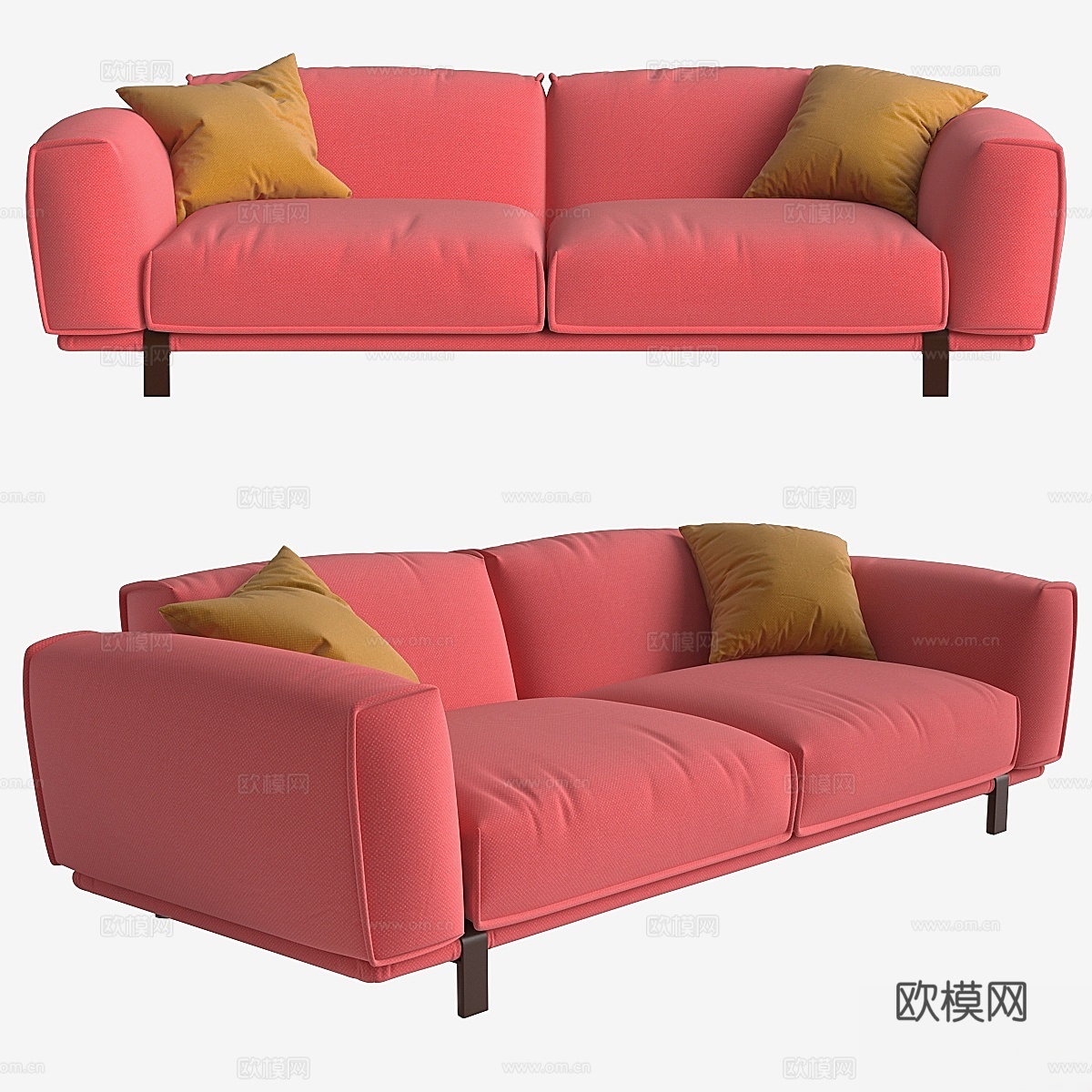 Moroso_bold_sofa_245x107x703d模型