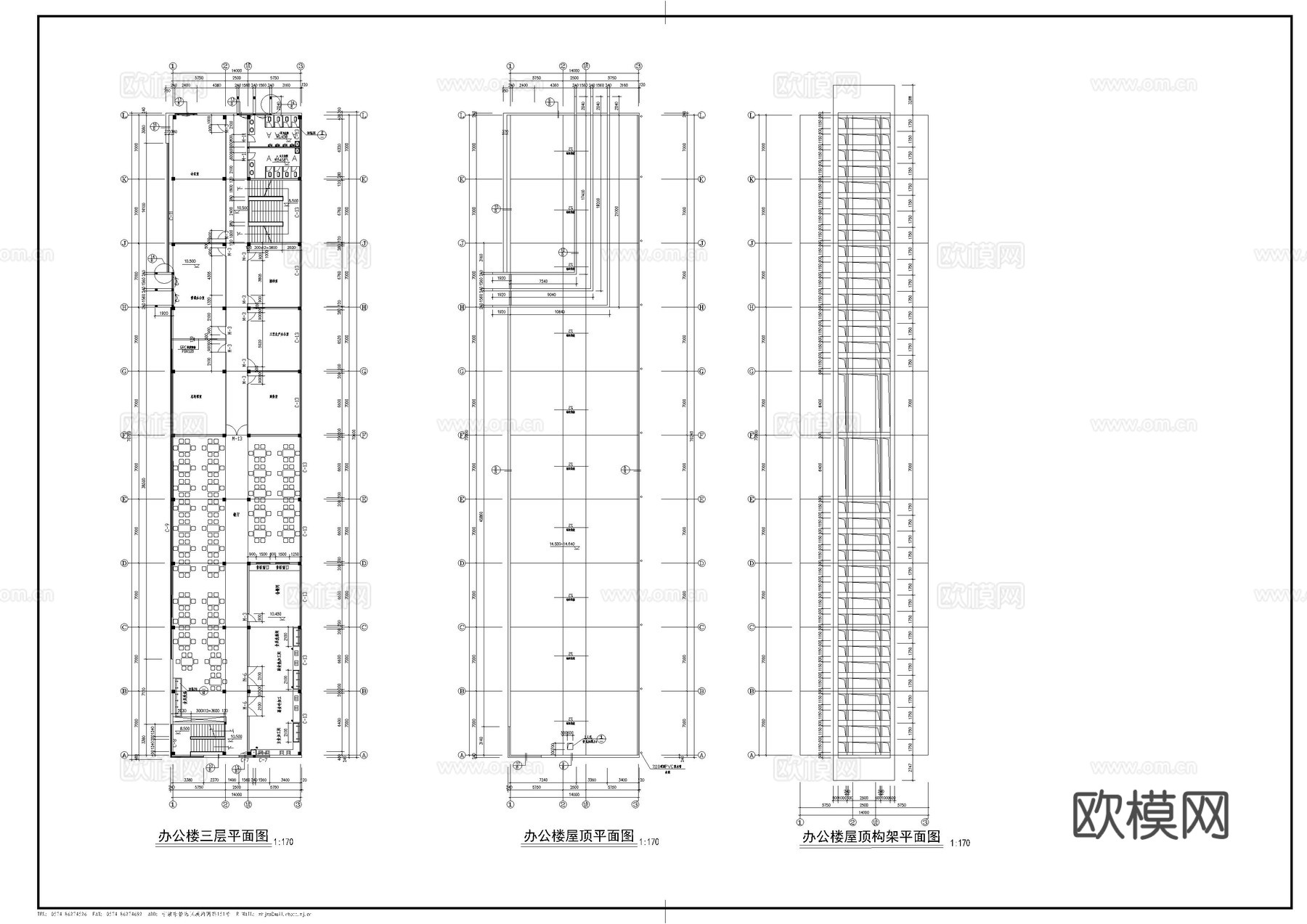 钢结构车间建筑cad施工图