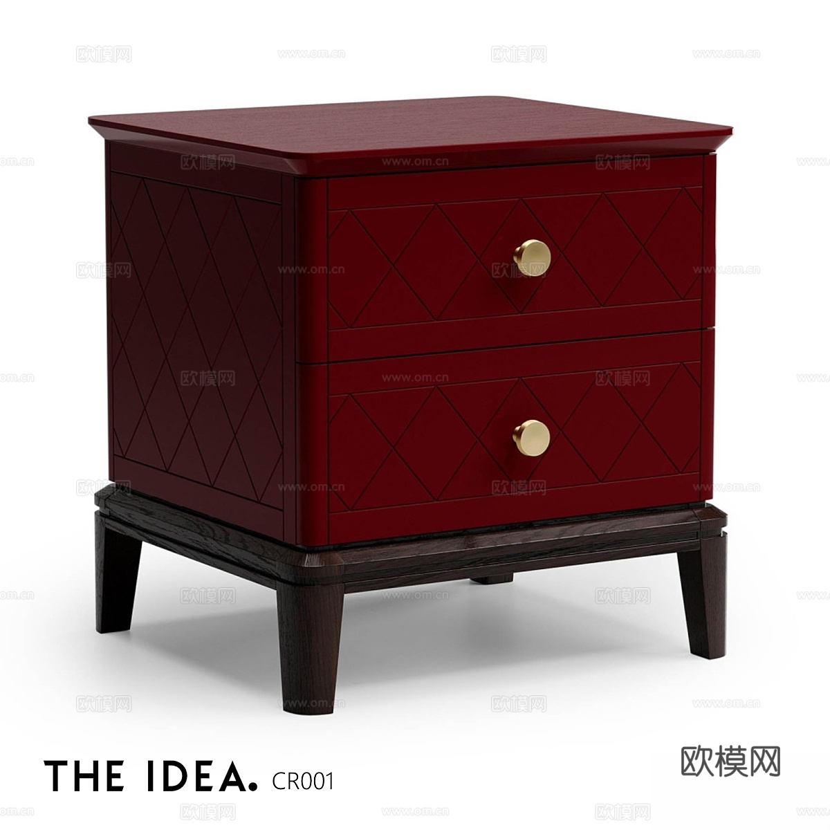 OM THE-IDEA 床头柜 CRYSTAL 0013d模型