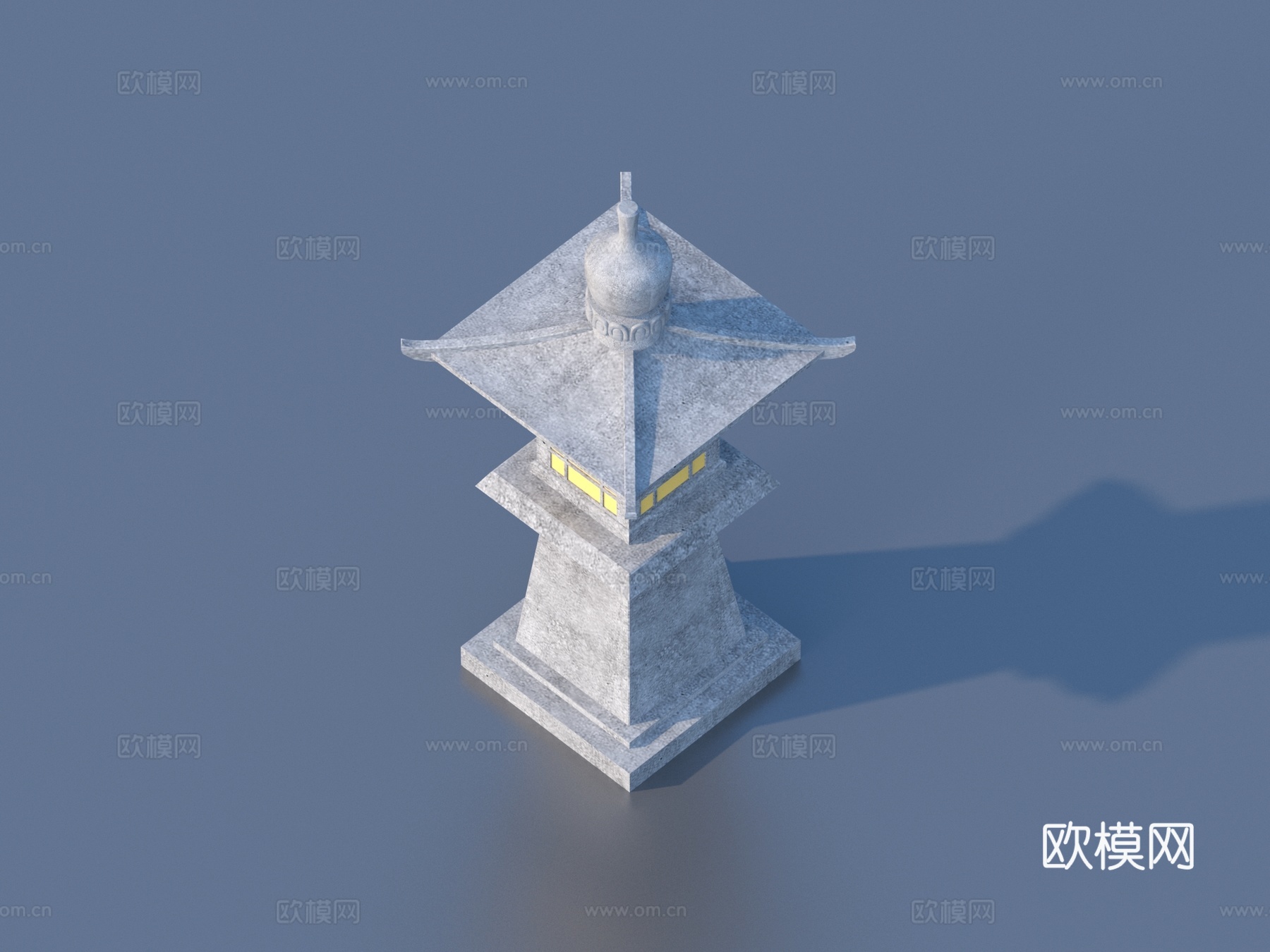 石灯 庭院小品3d模型