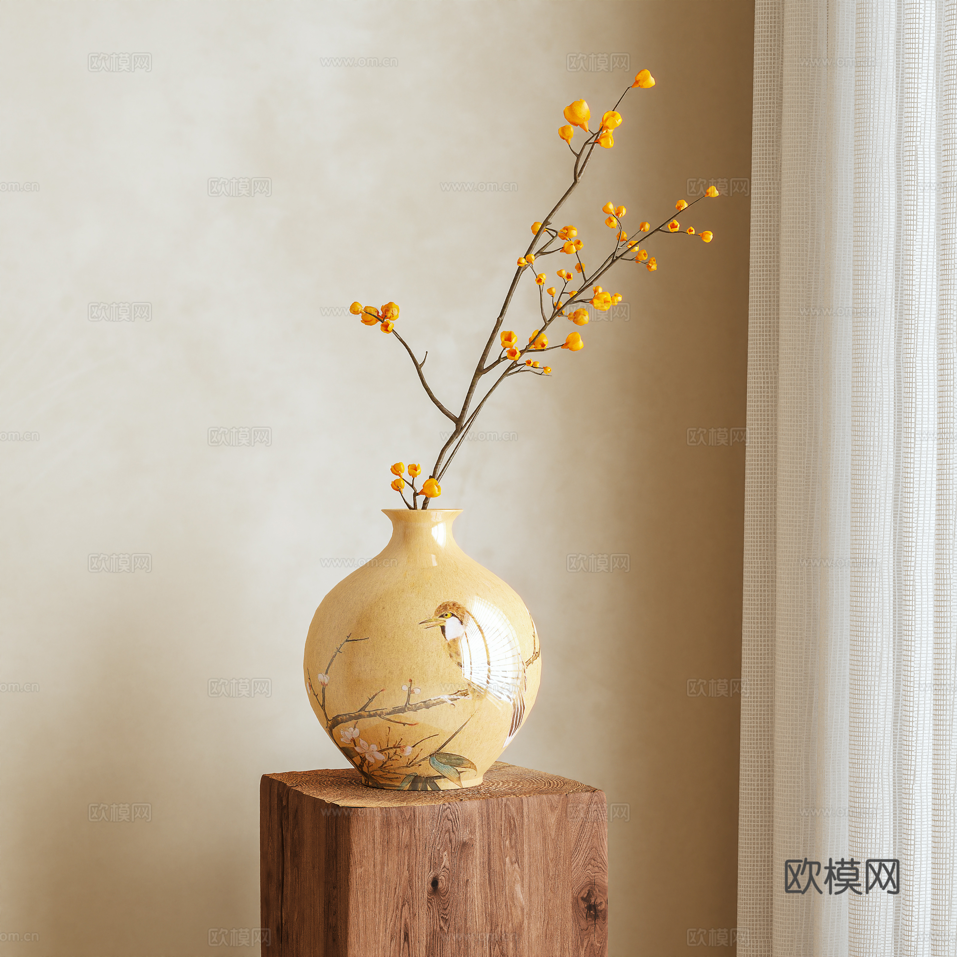 插花 花卉 摆件3d模型