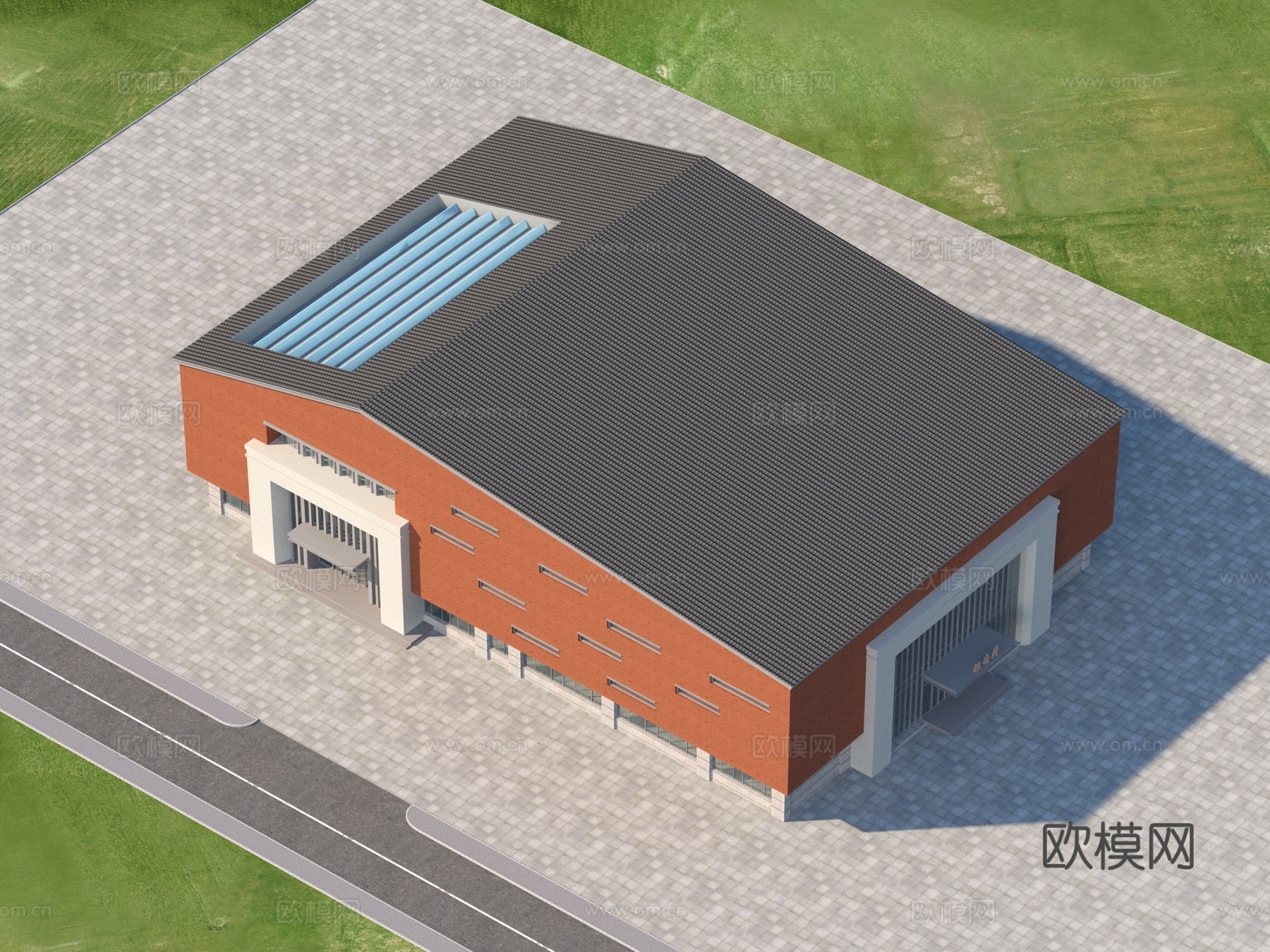 建筑 学校 宿舍 教学楼3d模型