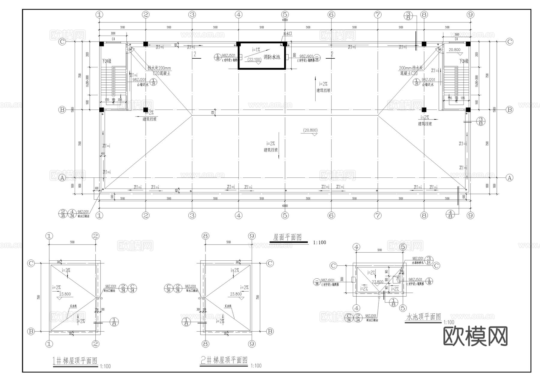 工业厂房建筑图cad施工图