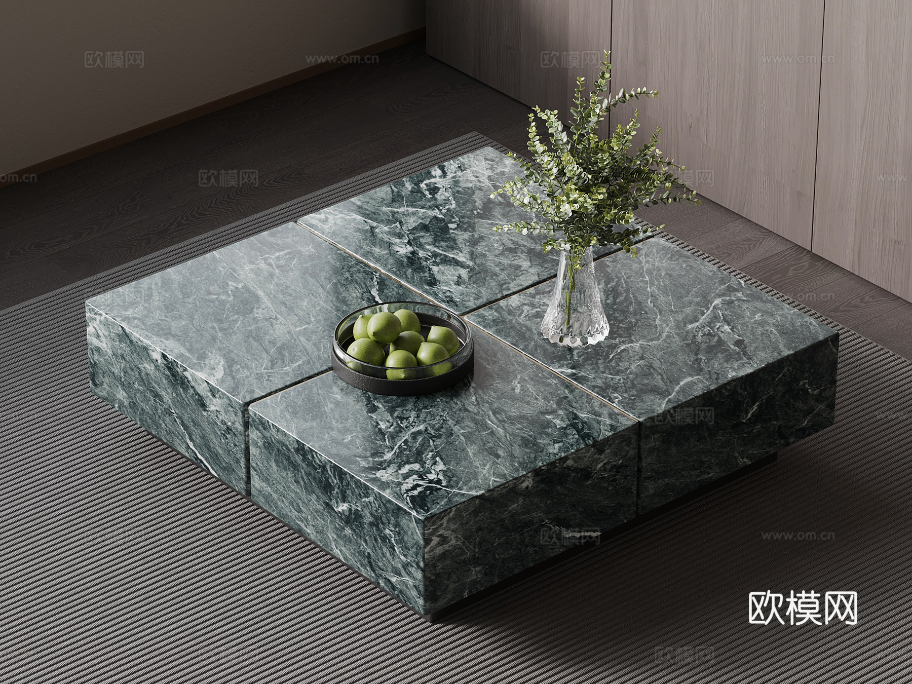 现代意式茶几 极简茶几3d模型