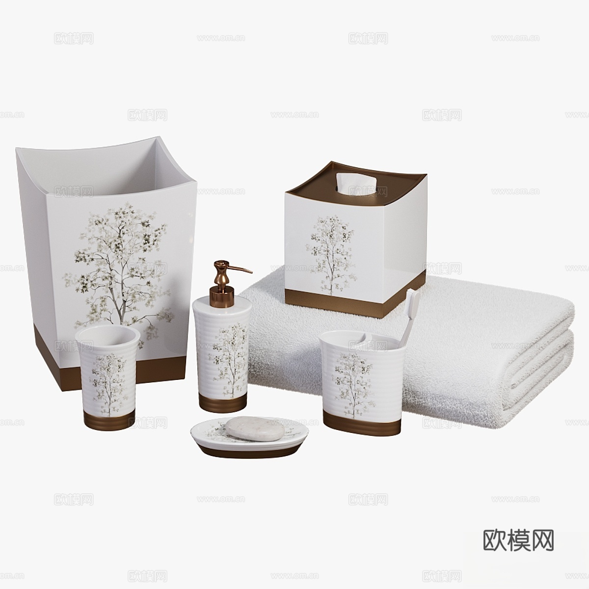 Dean Nature Inspired Bath Acce3d模型